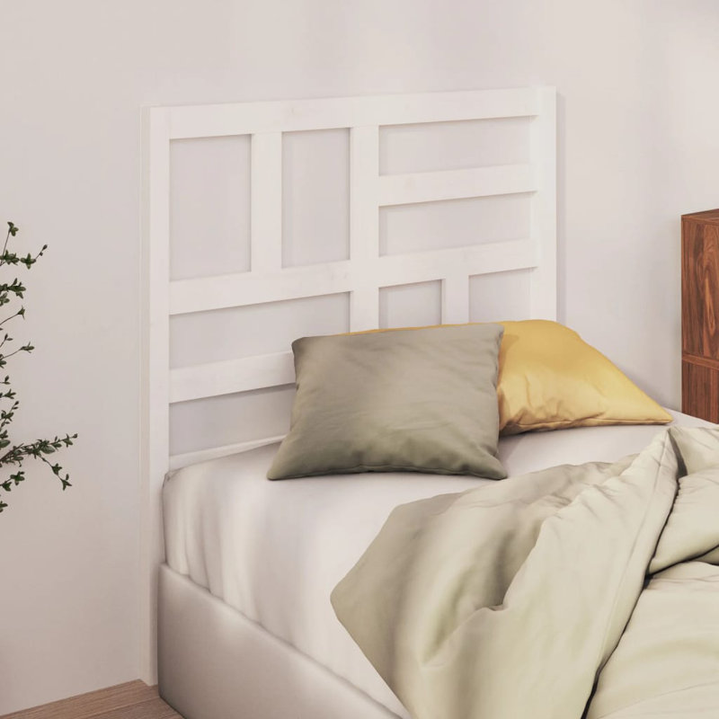 Menasha Single (3') Solid Wood Headboard, 106 x 104 cm, Beige