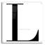Red Barrel Studio 'L Is For Love On White' by Mercedes Lopez Charro Acrylic Glass Wall Art-1793158425