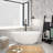 59'' x 30.75'' Freestanding Soaking Solid Surface Bathtub