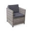 Kjellaug Rattan Wicker 4-seater self-assembly polyrattan garden sofa set-2110319481-2110319483-2110350060