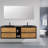 Kiskimere 74.8" Wall-Mounted Double Bathroom Vanity Set-464102120