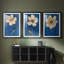 FLORAL Series Lxxvi - Impression sur mesure encadrée de qualité supérieure - 3 pièces-902565292