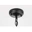 Luminaire suspendu d'extérieur noir 21 pouces Allyiah