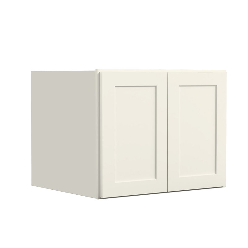 Meuble mural standard HOMEIBRO Cozy Design, 30 po L x 24 po P x 24 po H, en contreplaqué gris Shaker, prêt à assembler