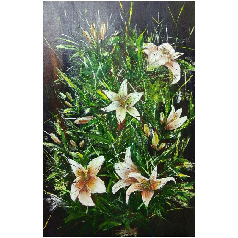 Bloom - bouquet de fleurs | Acrylique sur toile | Par Jolly Sharma