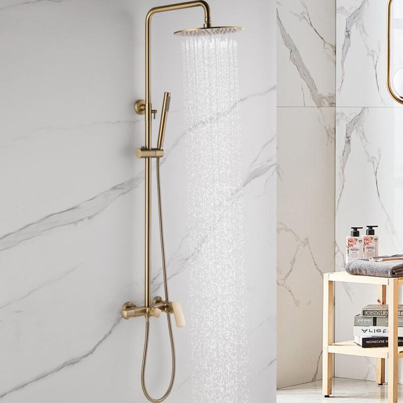 Système de douche complet avec valve brute