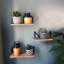 Raymon 3 Piece Metal Bracket Shelf