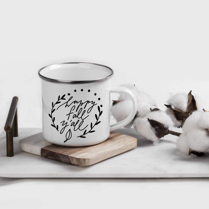 Grande tasse de camping happy automne y’all Halle