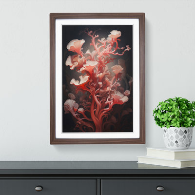 Coral Symbolism - Single Picture Frame Print on Wood