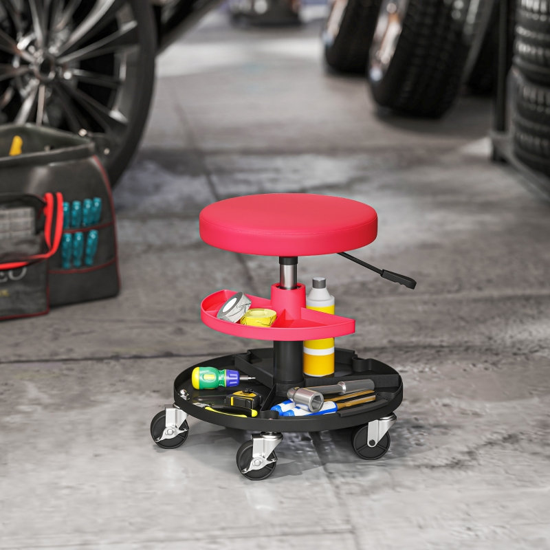 Adjustable Height Industrial Stool