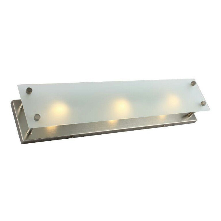 Hugh 3 - Light Dimmable Bath Bar, Brushed Nickel