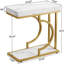 Table d'appoint en forme de C