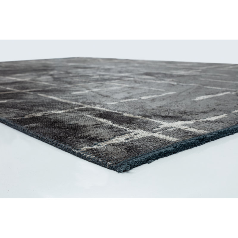 Rapture Cream/Gray Abstract Luxury Area Rug, Rectangle 7'10" x 11'2"