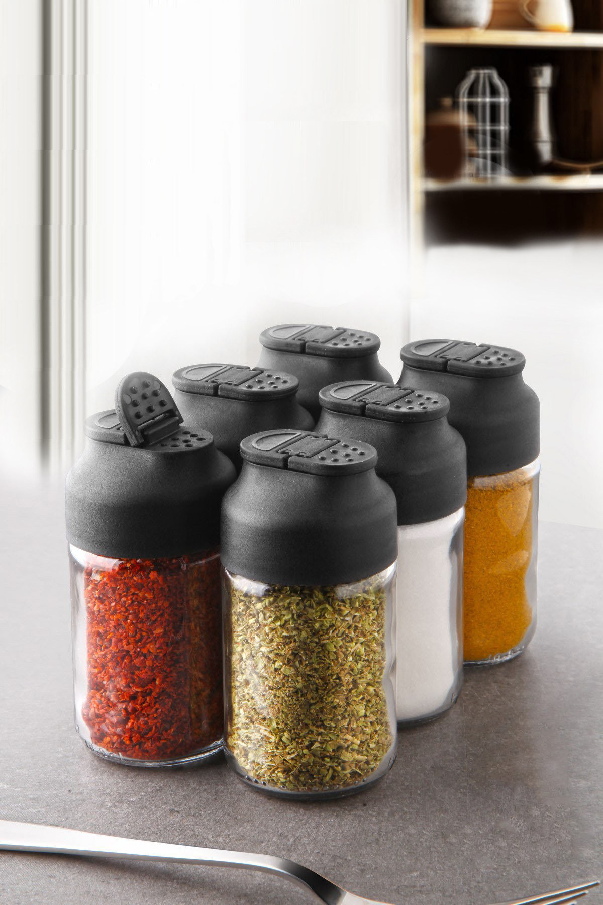 Prep & Savour Dilesh Tabletop Spice Jar & Rack Set | Wayfair