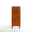 Grande commode à 5 tiroirs Mid-Century en bois massif 35,4 po Ing Abraham