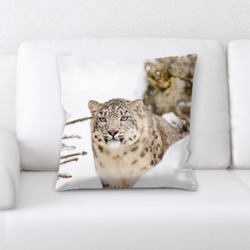 Coussin snow leopard