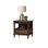 Modern Style End Table With Round Knobs And Pull Out Tray For Living Room