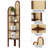 Rattan Corner Bookshelf Stand-1779104281
