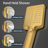 Shower System With Shower Head, Hand Shower, Slide Bar, Bodysprays, Shower Arm, Hose, Valve Trim, And Lever Handles