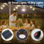 14.5 Ft X 8.5 Ft Rectangular Lighted Market Umbrella With Base-1754334589