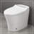 Smart Toilet With Built-In Heated Seat, One Piece Elongated Modern Toilet With Adjustable Temp Heated Seat, Auto Flush,  Dual Flush Toilet 1/1.28 GPF, Foot Sensor Flush, White Night Light,Knob Control