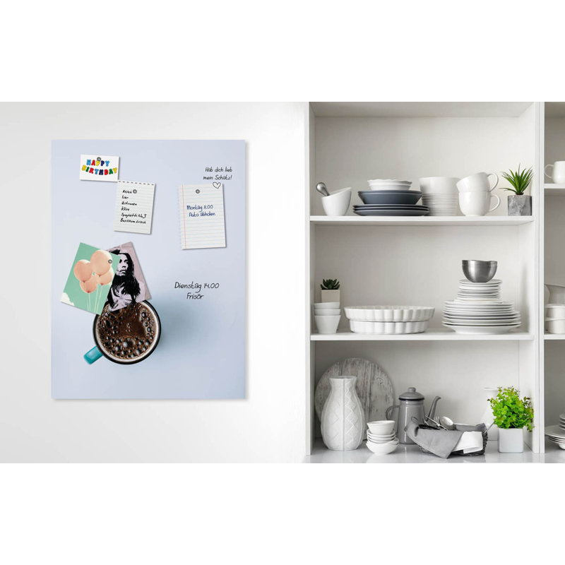 Magnetic Glass Photo Memo Board
