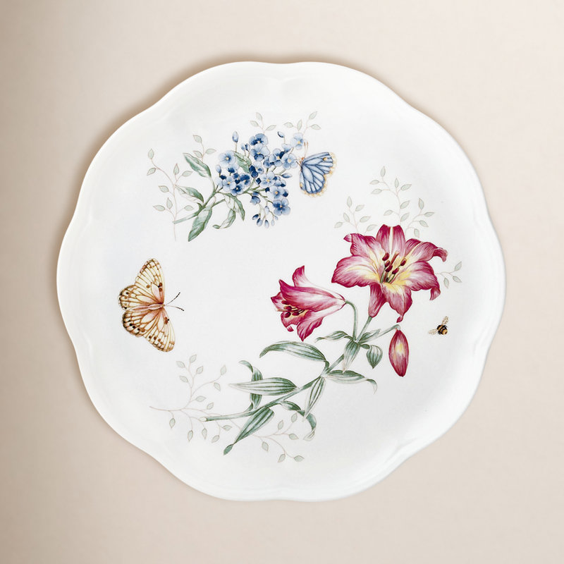 Assiette plate Butterfly Meadow Fritillary par Lenox