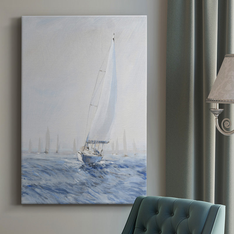 Voile Upwind I - peinture sur toile tendue, H 27 po x l 16 po x P 1 po