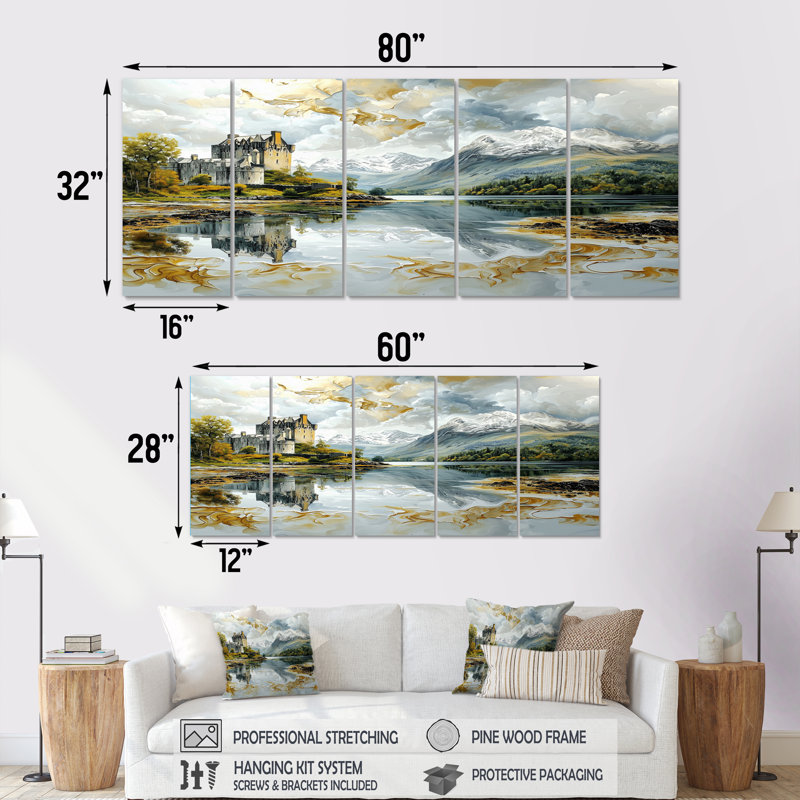 Ensemble de salon Eilean Donan, H 28 po x l 60 po