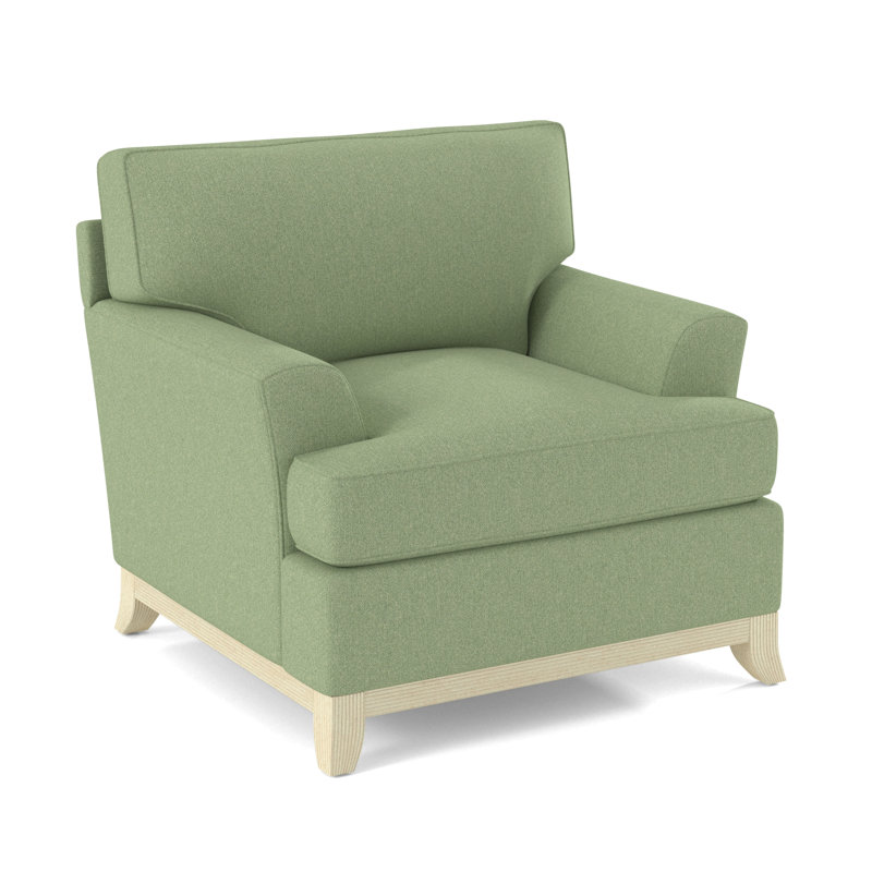 Oaks Way Armchair, Bisque, White Performance Fabric; 0851-94