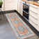 Vintage Washable Floral Distressed Area Rug for Living Room Soft Retro Bedroom Non Slip Low Pile Stain Resistant Carpet Indoor No Shedding Foldable Floor Mats Rug Decor Rugs