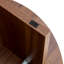 Table basse ronde polyvalente en panneau de fibres à densité moyenne pour divers styles d'intérieur, alliant le minimalisme moderne à l'élégance nordique, avec des dimensions de 31,5 po x 31,5 po x 13,98 po.
