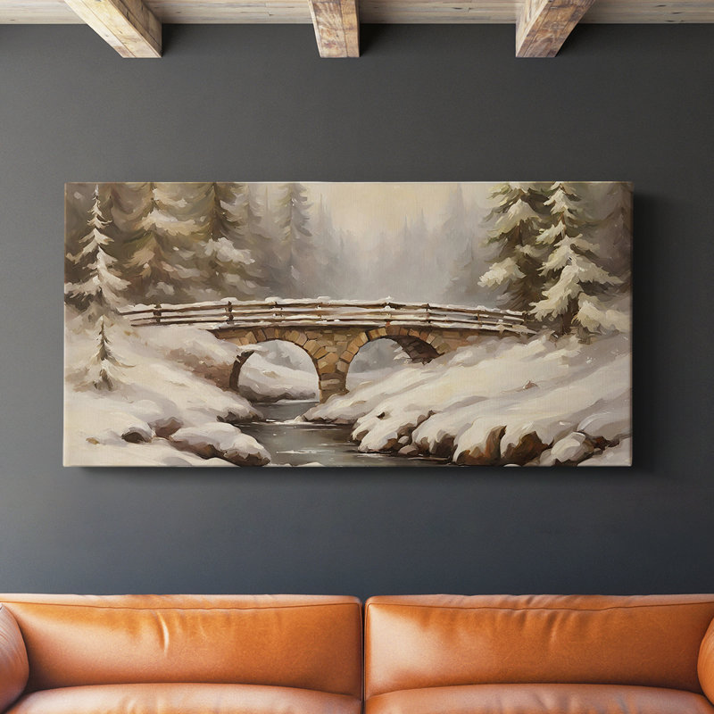 Série paysage - CCVVIV - Toile tendue avec châssis - Prêt à accrocher, H 16 po x l 32 po