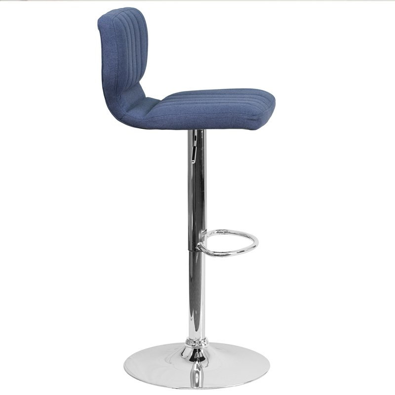 Tabouret pivotant à hauteur réglable Troutville, Bleu