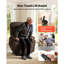 Fauteuil inclinable électrique Power Lift, fauteuil à deux moteurs avec chaleur et massage pour personnes âgées, position réglable avec télécommande et poches latérales, tissu chenille, brun