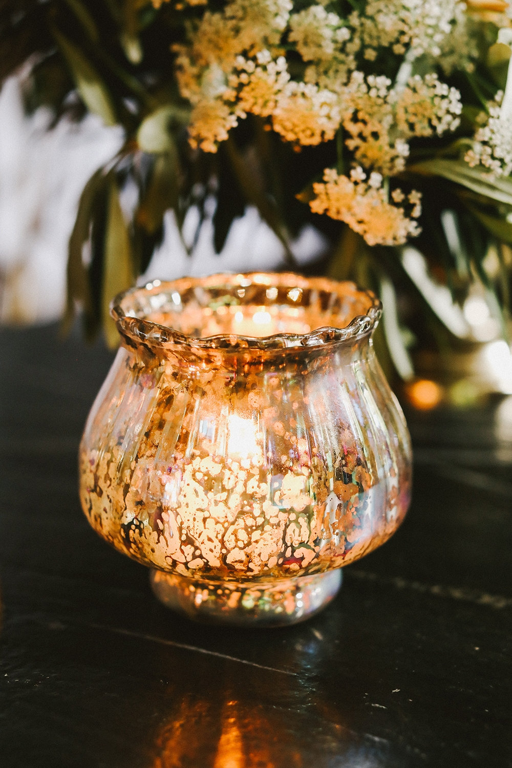 Glass Votive Candle Holder, 3.50" H x 3.75" W x 3.75" D