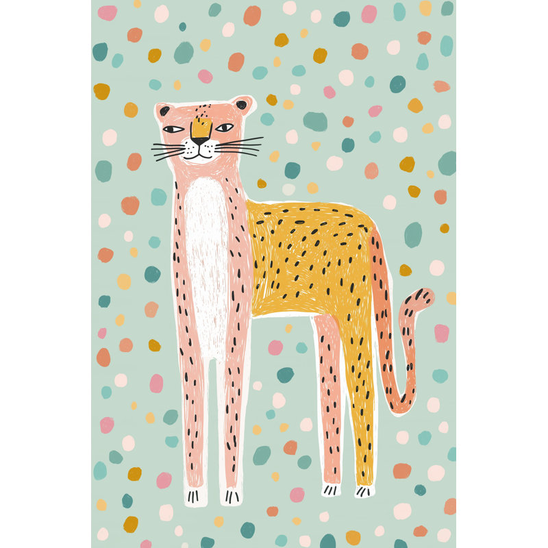 «Tall Cheetah Pose», art mural sur toile tendue, H 40 po x l 30 po