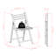 Chaise pliante en bois Aqeela