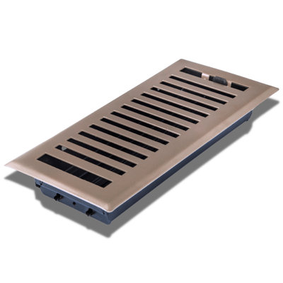 Registre de plancher en acier 4 po x 10 po