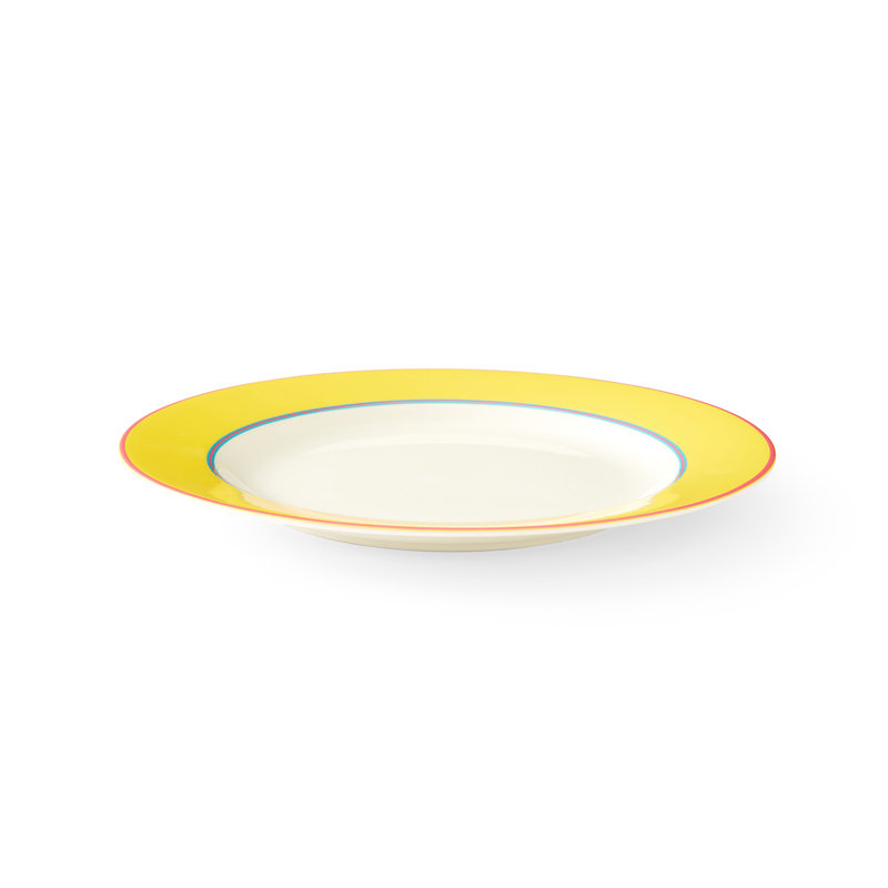 9.5" Side Plate in Pink, Yellow