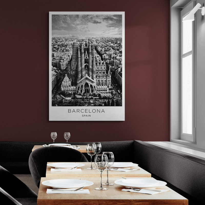 Barcelona City Spain - Wrapped Canvas Art Prints, 31cm H x 21cm W