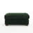 Upholstered Green Faux Rabbit Fur Flannel Rectangle Ottoman, Single Ottoman Modular Part For Sectional Sofa-250311211