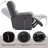Bardia 33" Wide Minimalist Style Compact Breathable Fabric High-End Power Recliner Chair with USB-1369913723