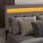 Bed Frame With LED Lights Headboard, Fast-Charging USB Port-1142682465-1142682476