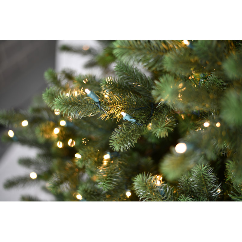 Lighted Artificial Spruce Christmas Tree, 6.5ft H x 4.07ft W x 4.07ft D