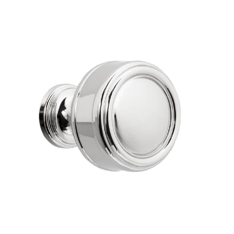 Poignée ronde Paris, L 1,25 po x l 1,25 po, Nickel poli