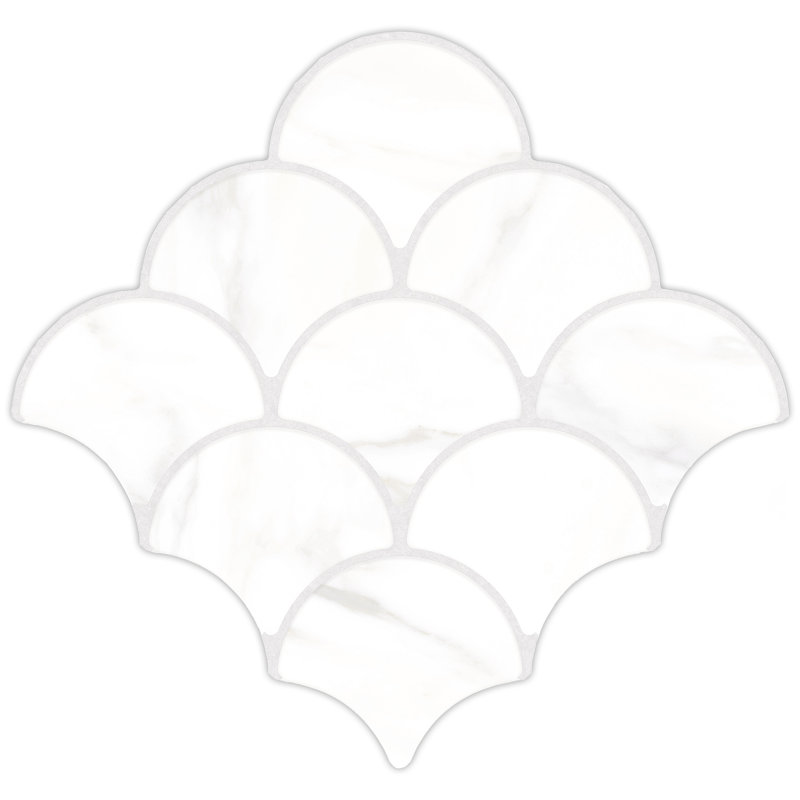 Carreau de mur et de plancher en porcelaine aspect marbre 12,13 "x 12,13" Scala