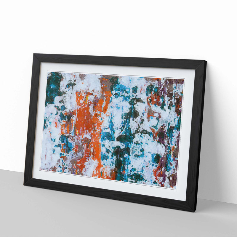 Abstract Vol.96 by S.Johnson - Single Picture Frame Print, 45cm H x 63cm W x 2cm D, Black Framed