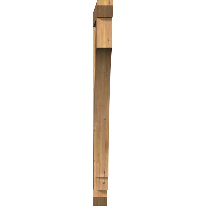 BKTIMP06 Support en bois rustique à lattes impériales, Cèdre rouge de l'Ouest (lisse), H 48 po x l 3,5 po x P 36 po