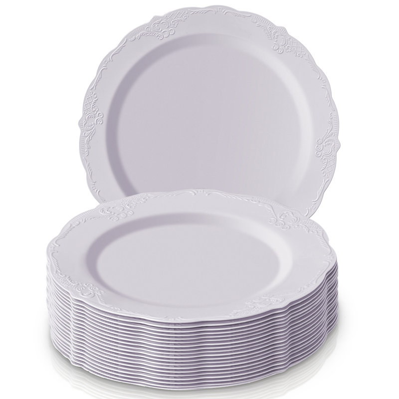 Disposable Salad Plate, White